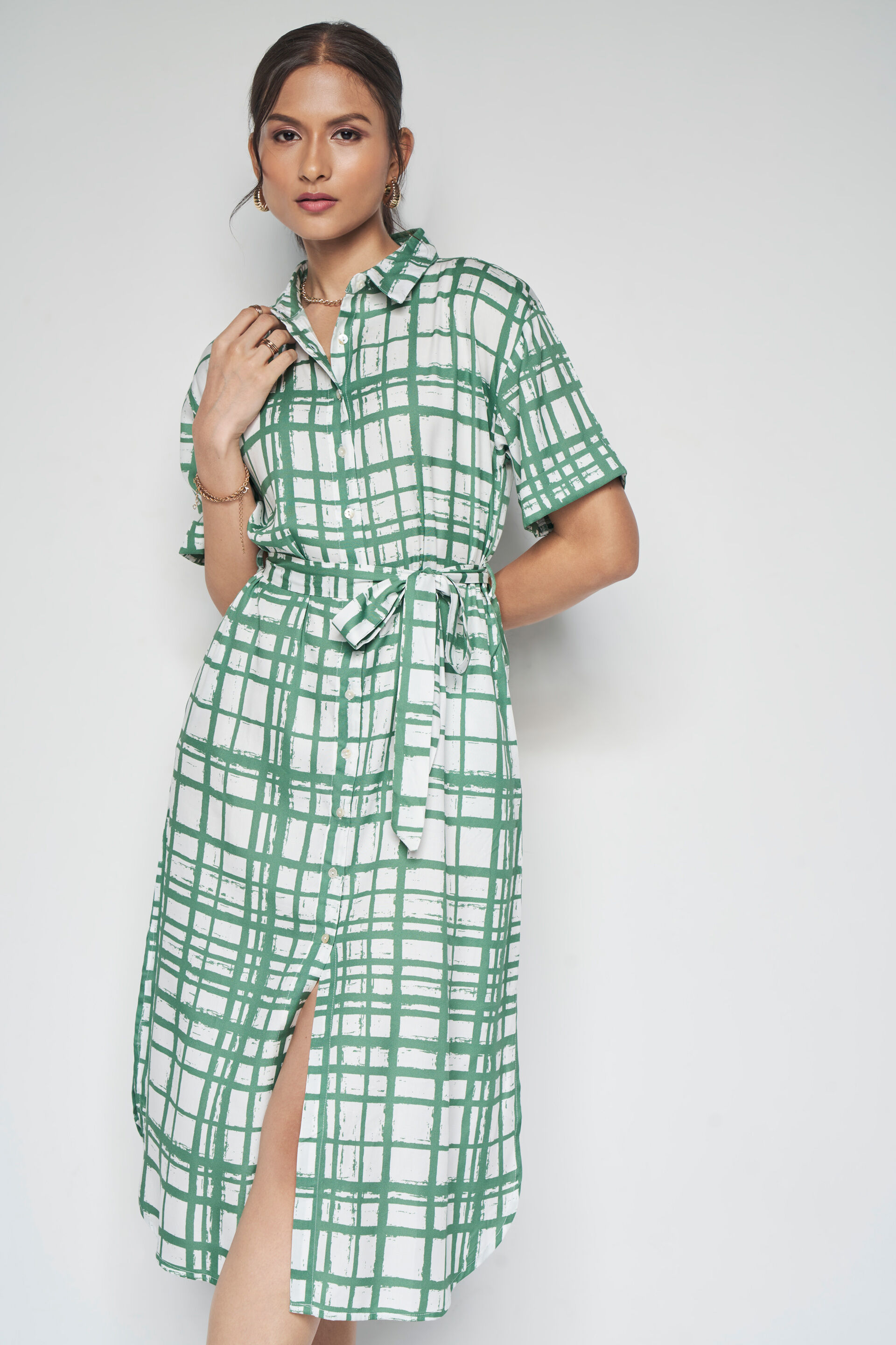 Eden Midi Dress, White, image 3